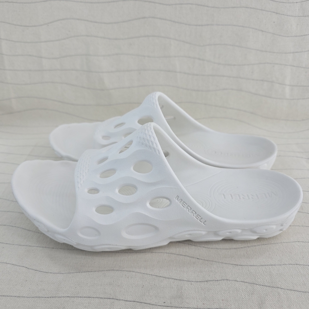 Merrell Unisex Hydro Slide Slip On White Lightweight Slide Sandals Sz 8.5 M/10 W - Picture 2 of 10